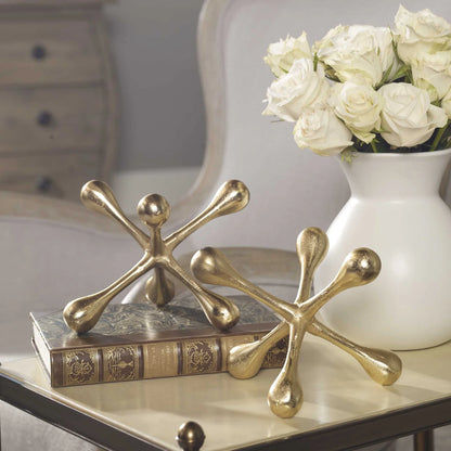 Cast Aluminum Objects, Set of 2
