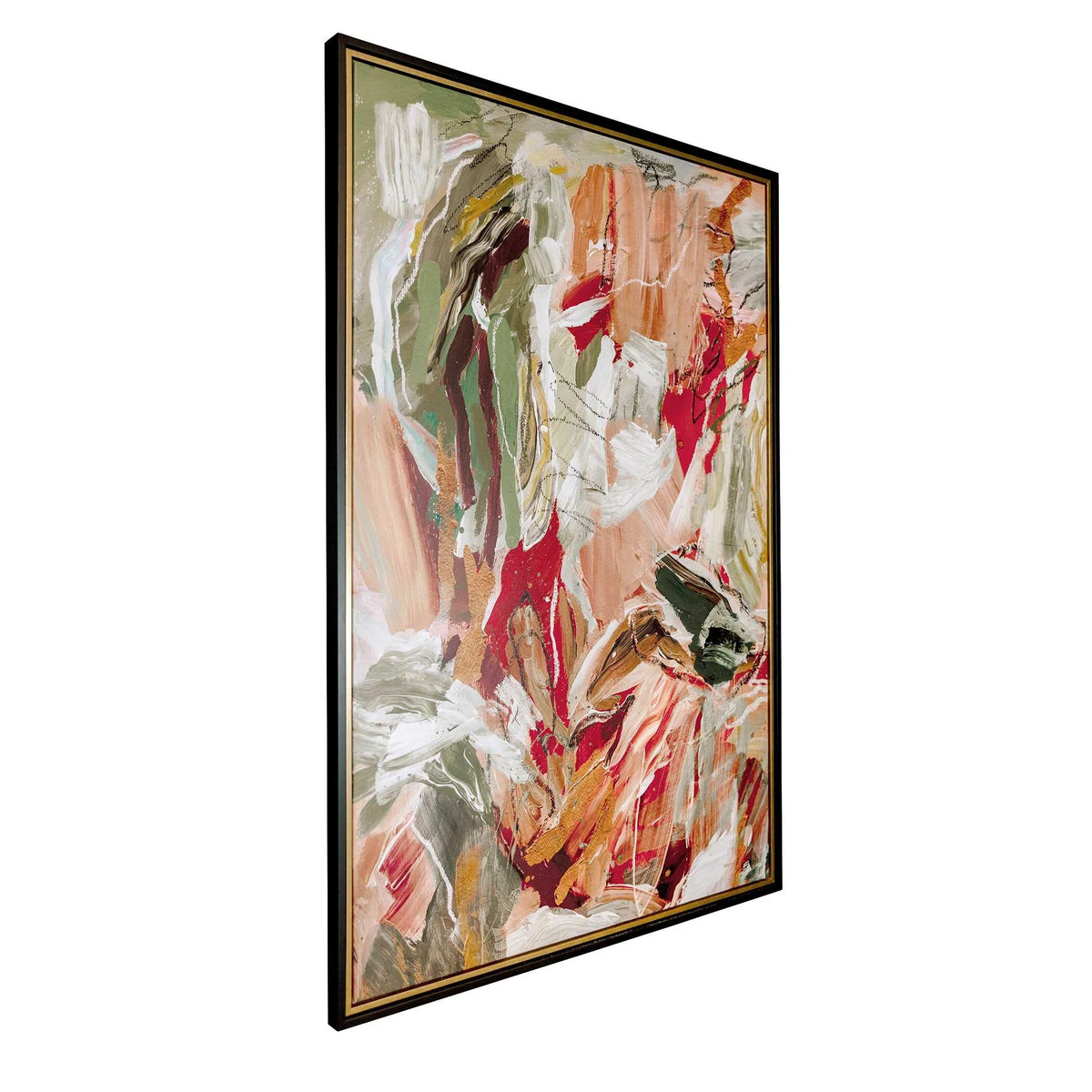 Layered Brushstroke Abstract Canvas