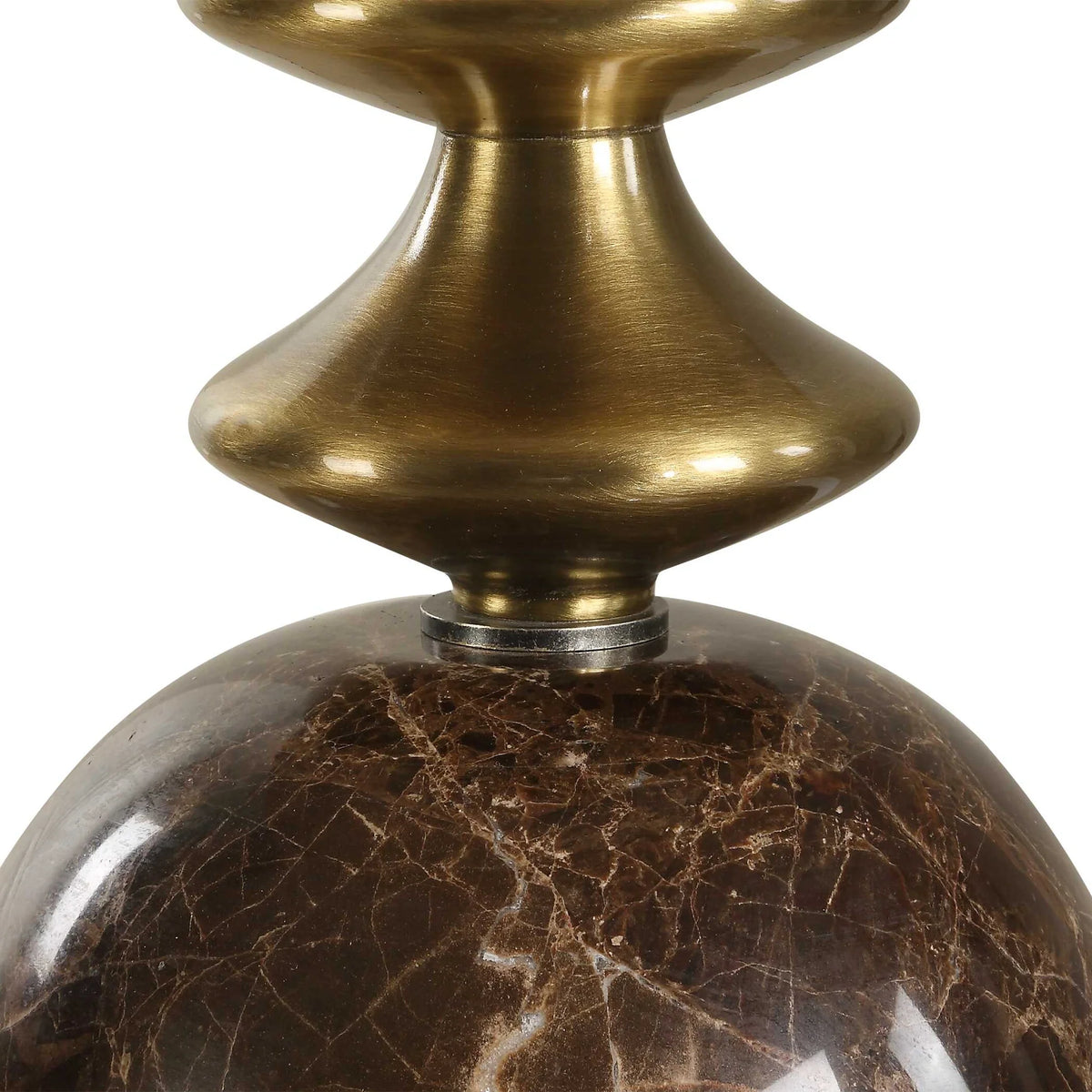 Brown Marble Buffet Lamp