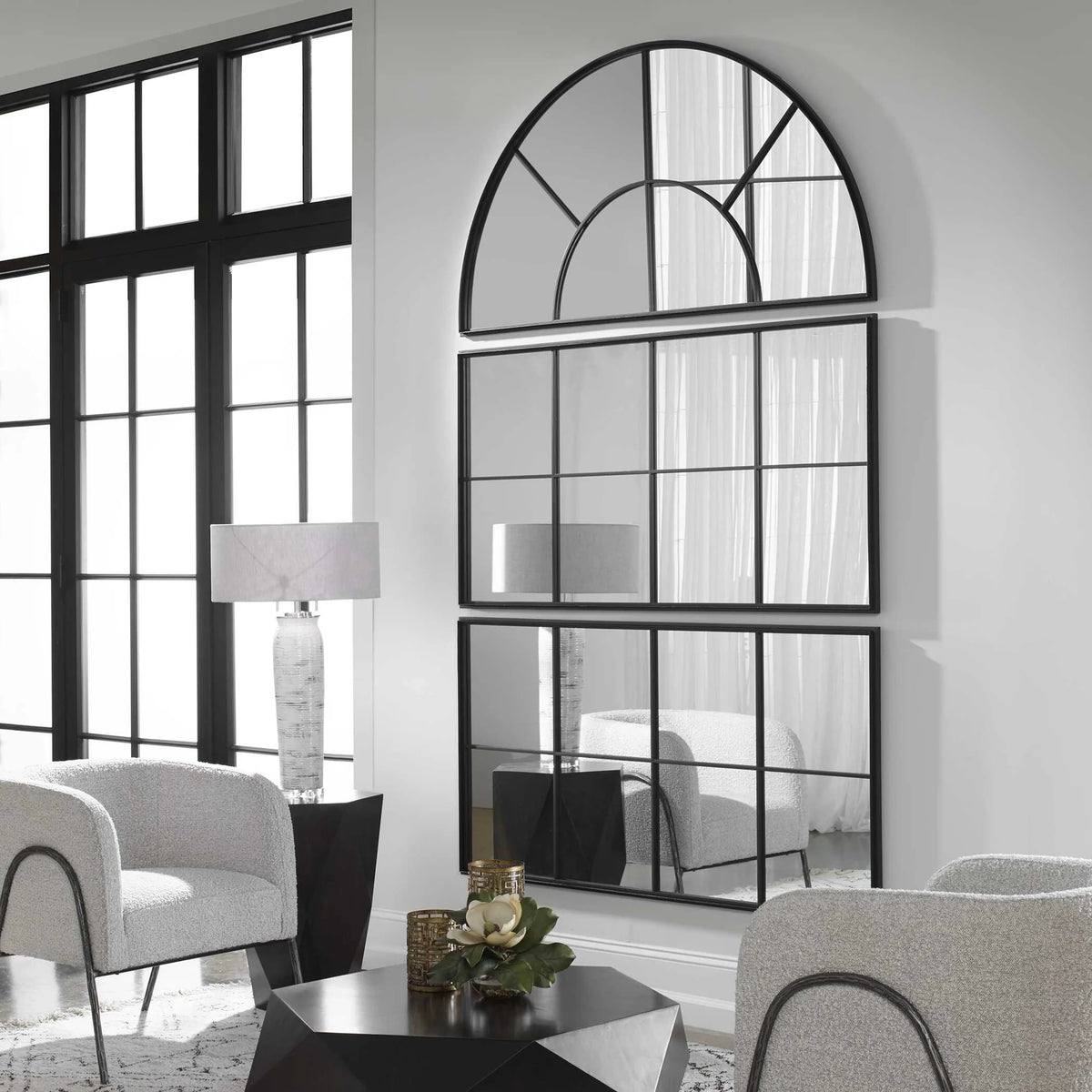 Iron Window Mirror