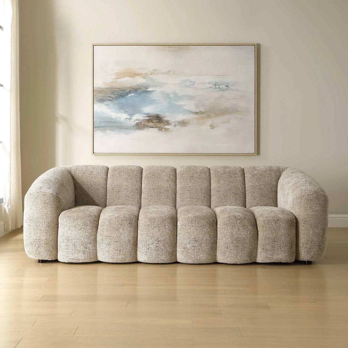 Upholstered Chenille Sofa