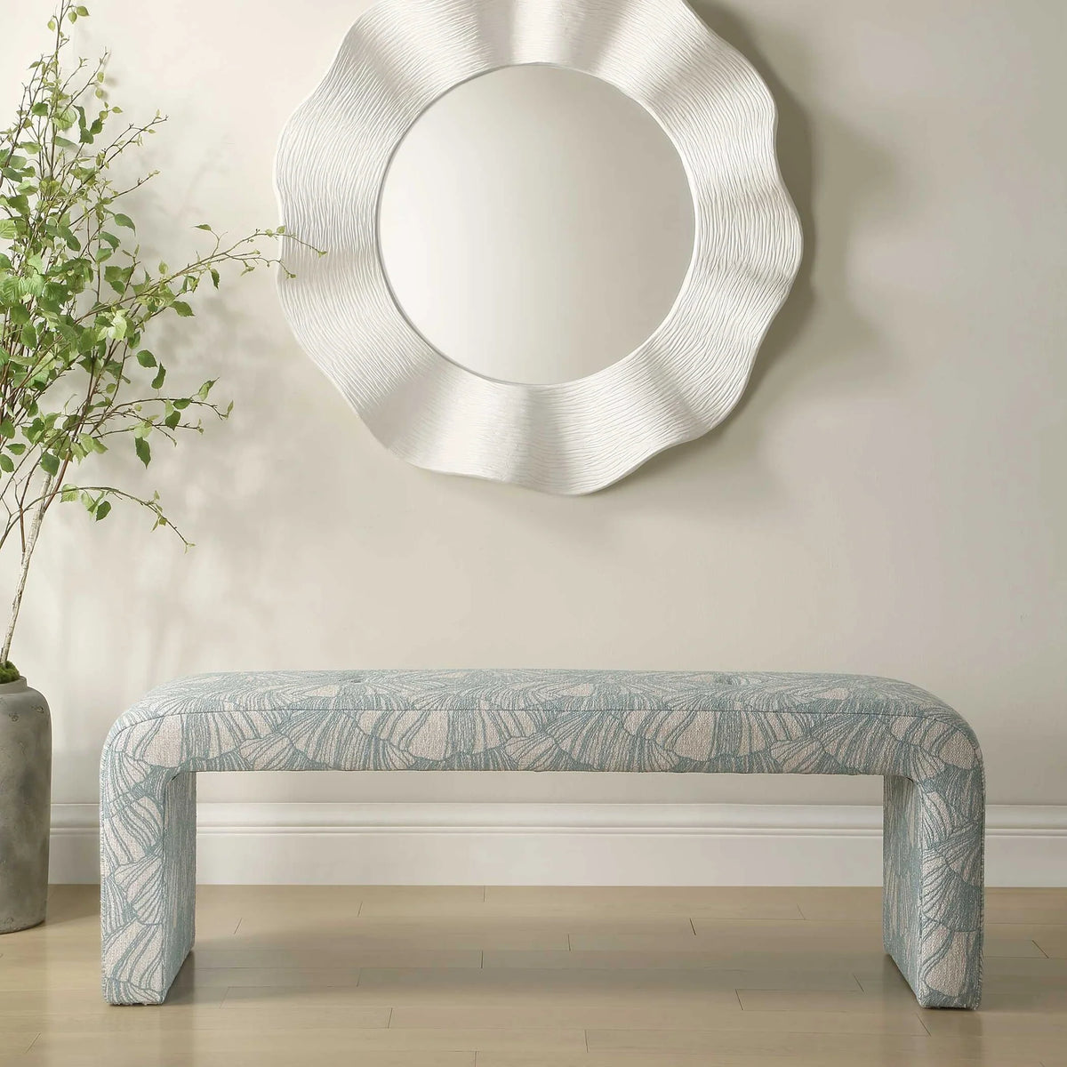 Spa Blue Bench