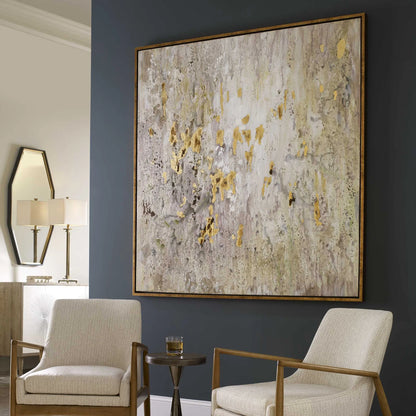 Gold Leaf Abstract Canvas