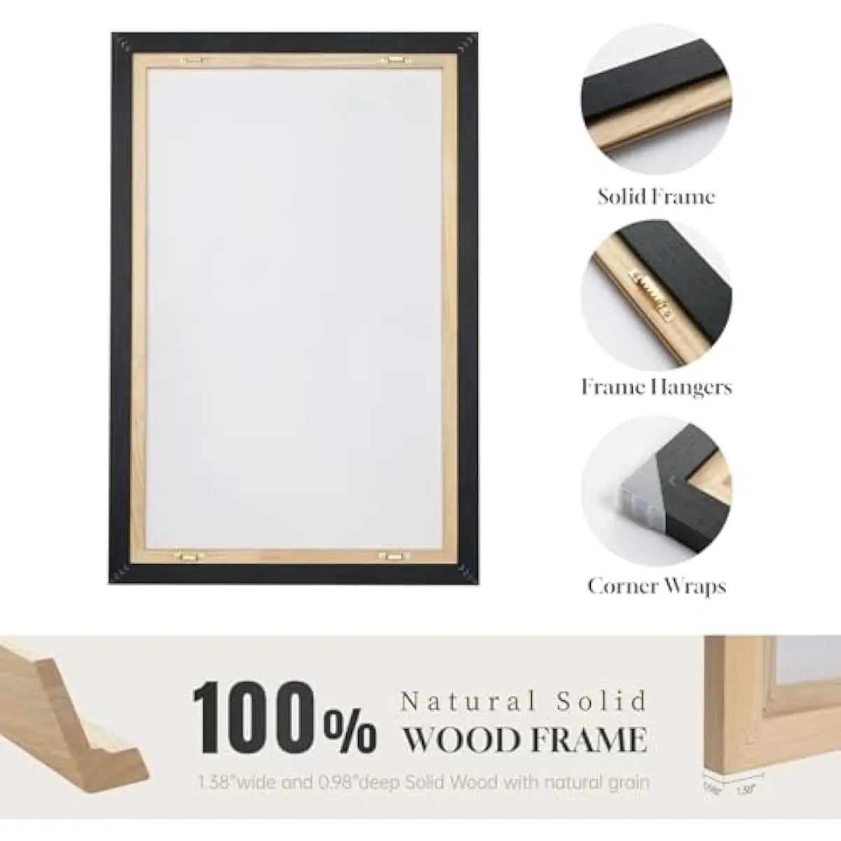 Set of 3 Framed Neutral Abstract Canvas Prints