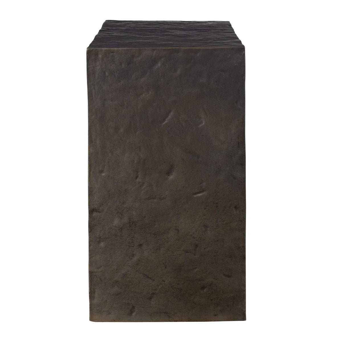 Hammered Bronze Outdoor Side Table