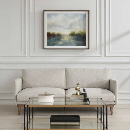 Framed Abstract Lake Print