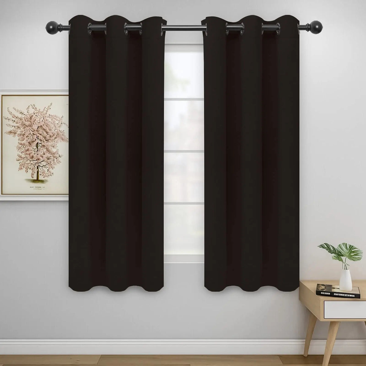 Modern Blackout Curtains | Thermal Insulated, Noise Reducing, Grommet Top | Wide Size Range, Set of 2