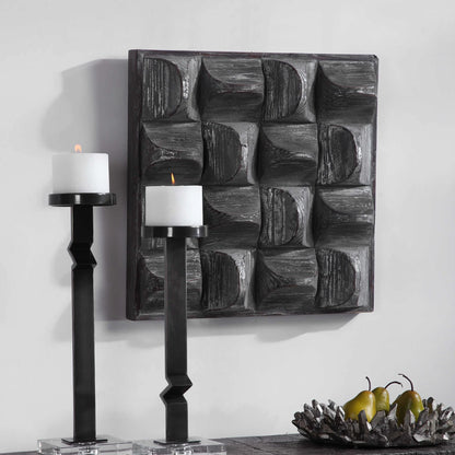 3D Scooped Wood Wall Panel