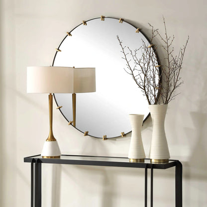 Industrial Iron Strap Mirror