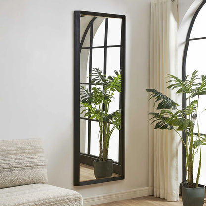 Tall Wooden Mirror