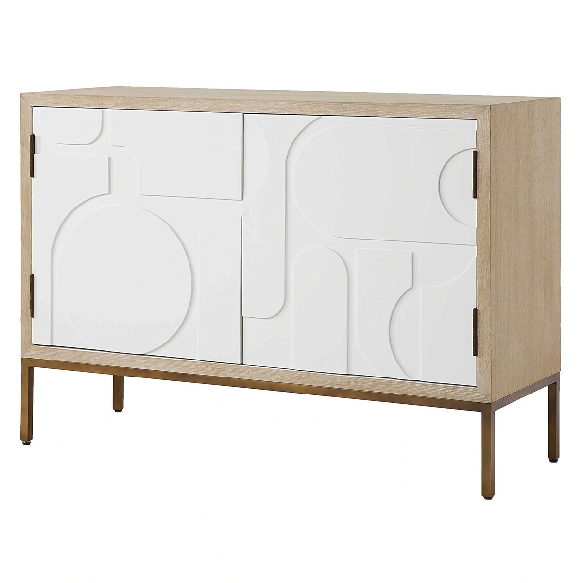 2 Door White Cabinet