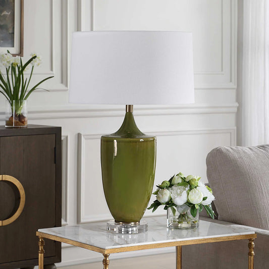 Moss Green Table Lamp