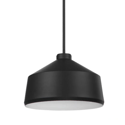 Matte Black Metal Pendant Light
