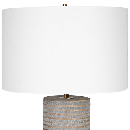Gray Table Lamp