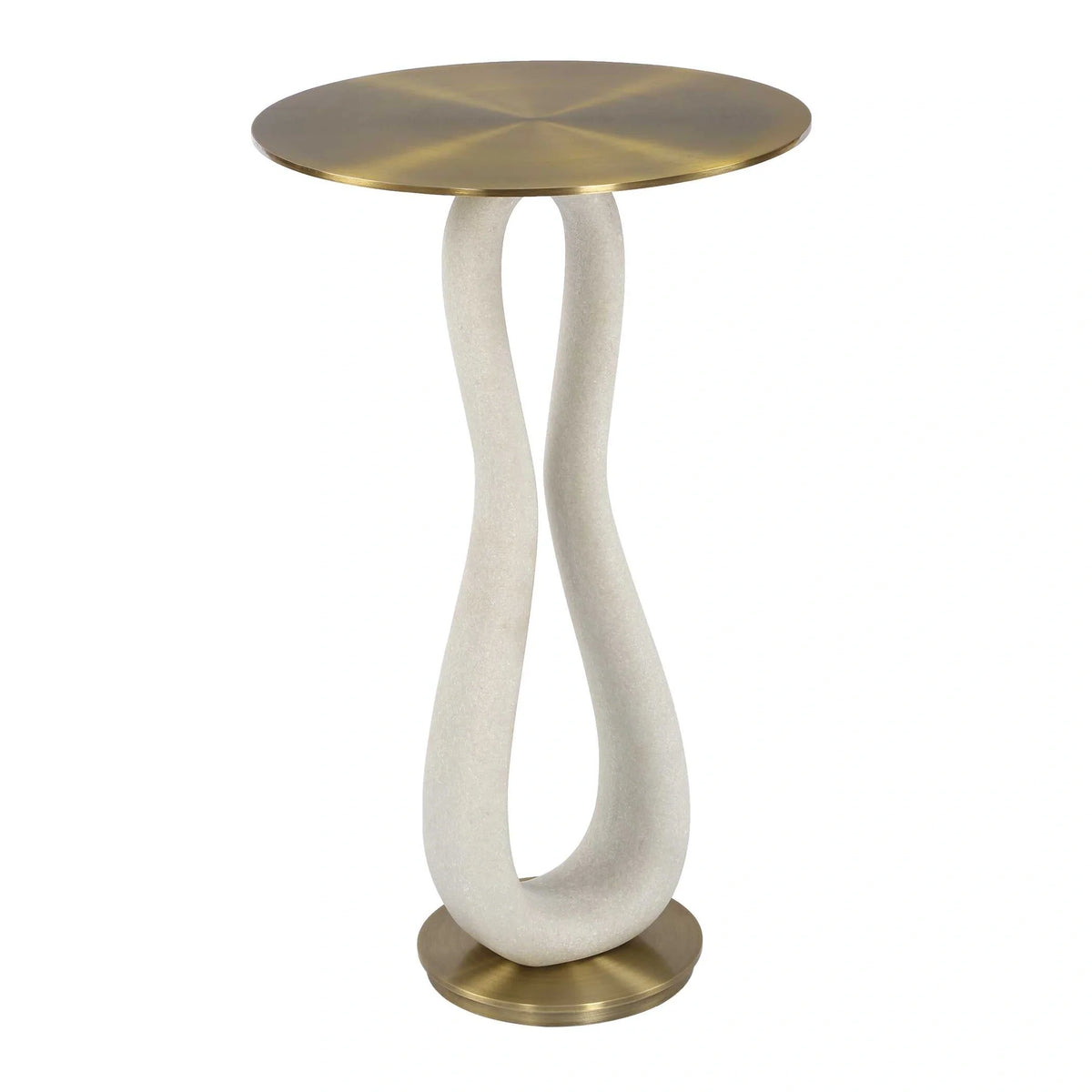 Modern Brass Accent Table