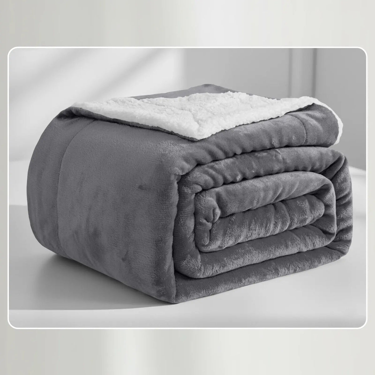 Soft Sherpa Fleece Throw Blankets - Dual-Layer Design with 230 GSM Fleece, 180 GSM Sherpa for Lightweight Warmth, Ideal for Relaxing Nights, Bed Layering; Available in Twin, Queen, King, Throw Sizes