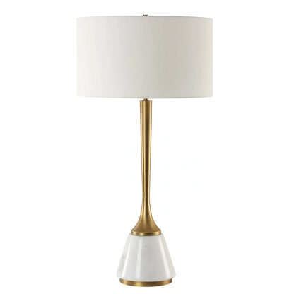 White Marble Table Lamp