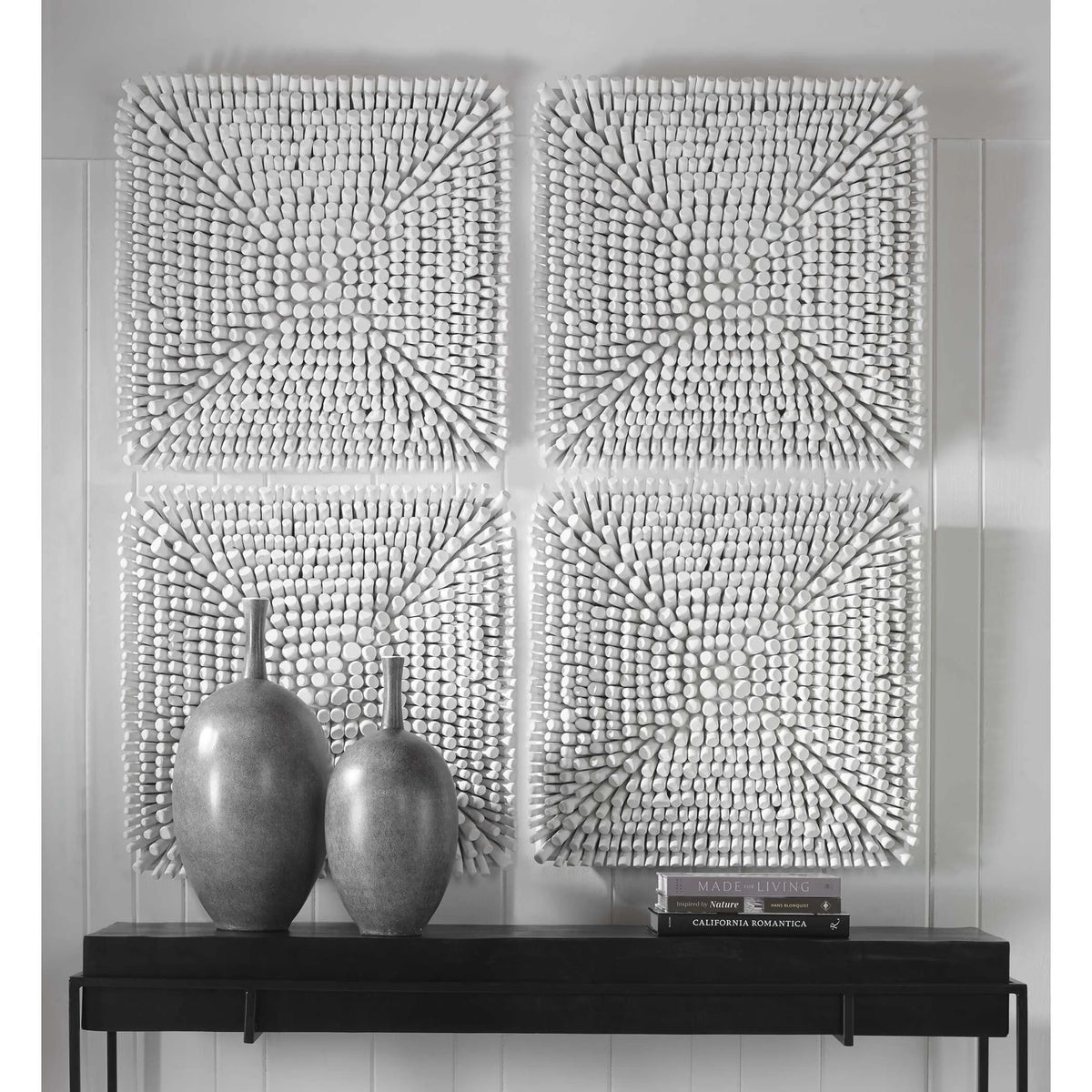 Satin Black Wood Wall Panel