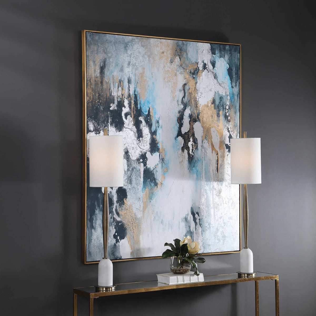 Hand Painted Abstract Canvas Art
