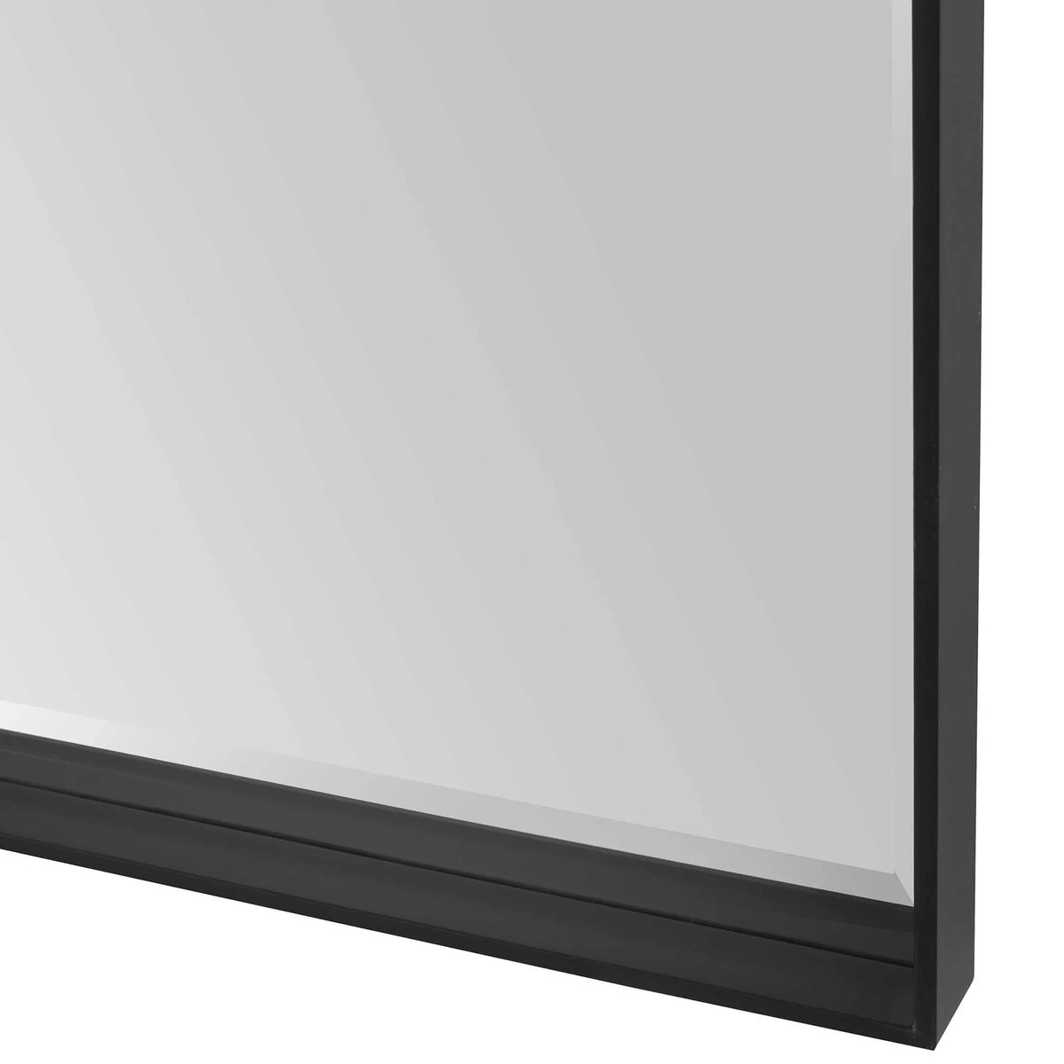 Oversized Black Rectangular Mirror