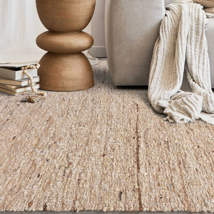 Ivory Hand-Knotted Wool Rug