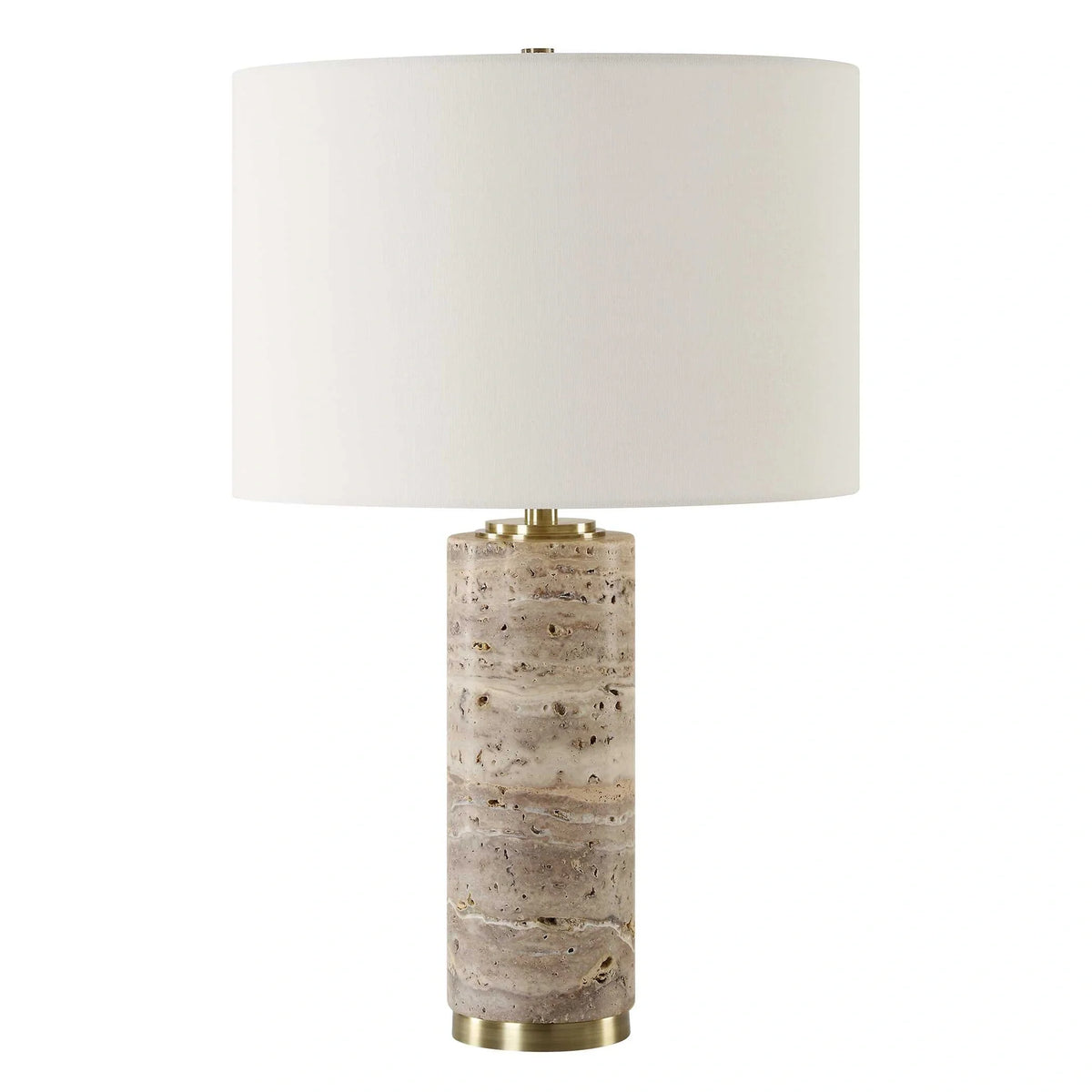 Travertine Table Lamp