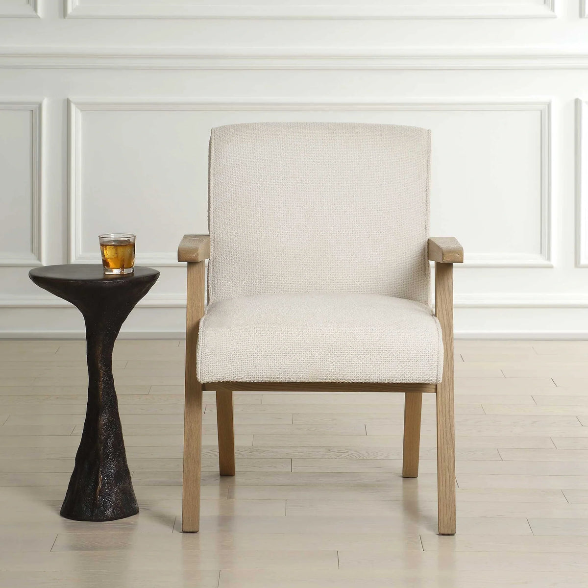White Dining Arm Chair