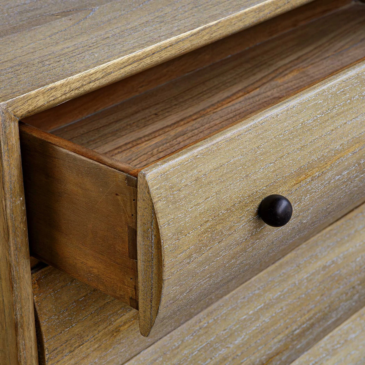 Curved 4 Drawer Chest