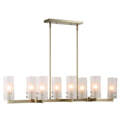 8 Light Linear Chandelier