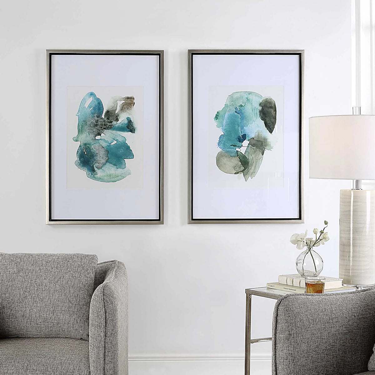 Watercolor Prints Set Of 2