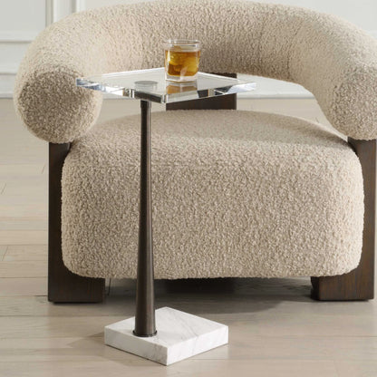 Marble & Crystal Drink Table