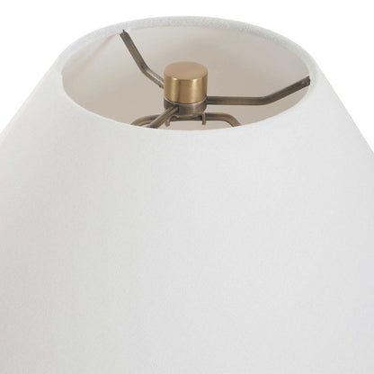 Textured Ceramic White Table Lamp
