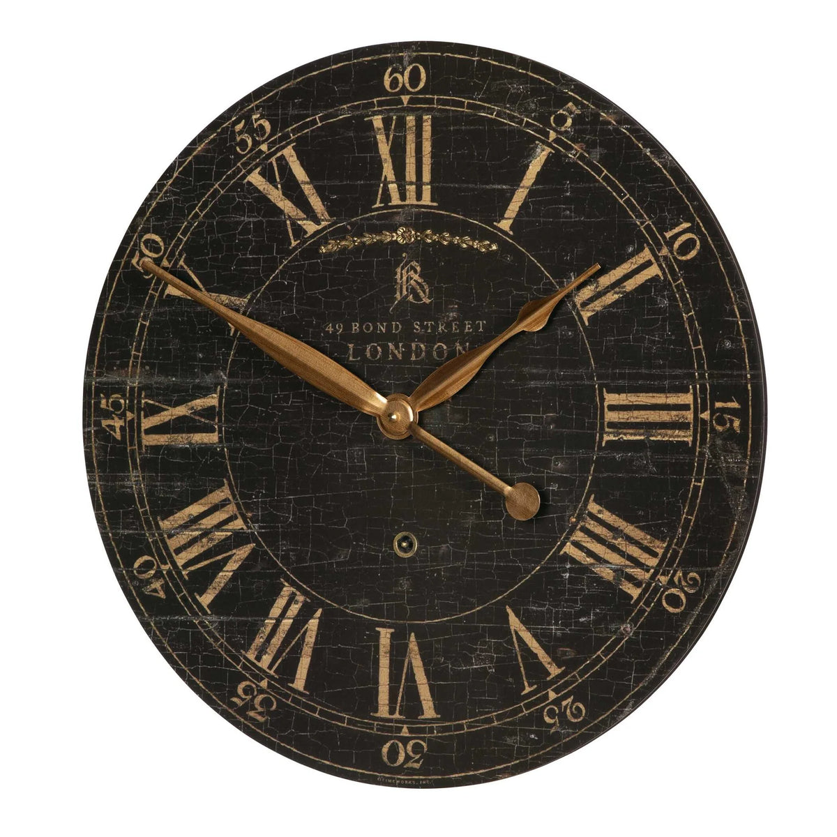 18" Black Wall Clock