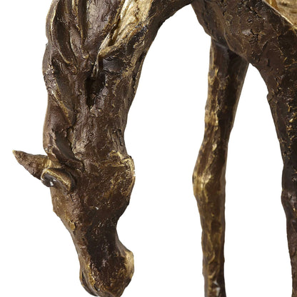Grazing Horse Sculpture
