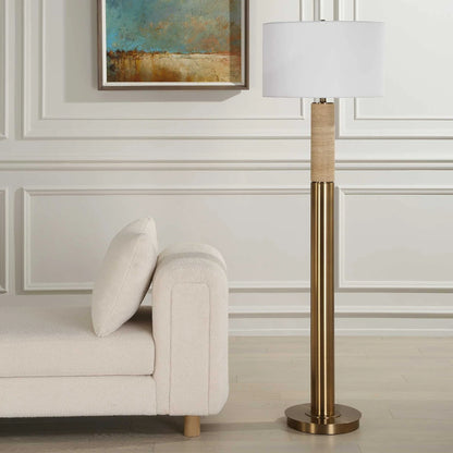Travertine Floor Lamp