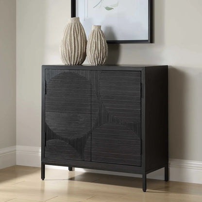 Black 2 Door Cabinet
