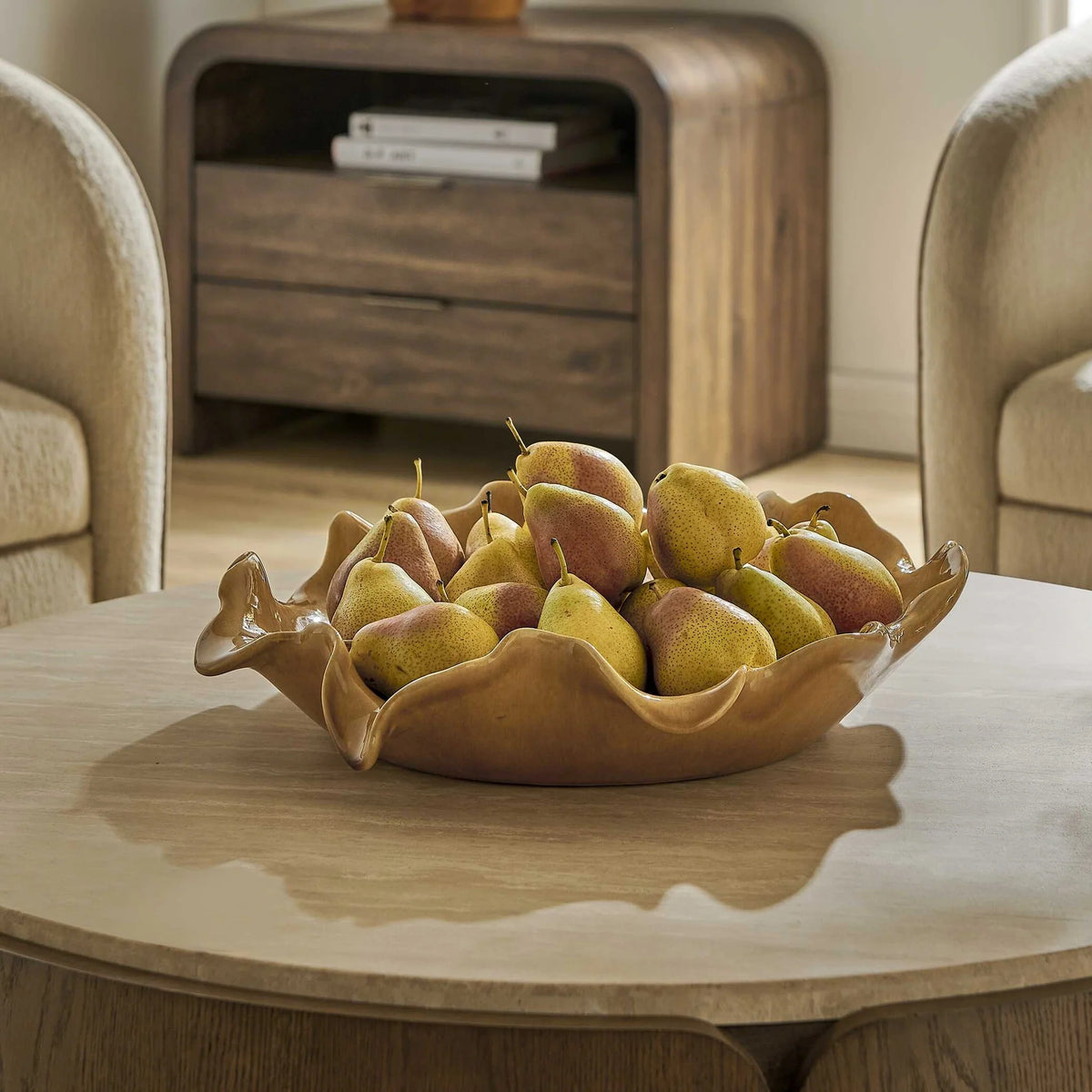 Ruffled Indoor-Outdoor Bowl