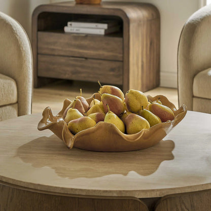 Ruffled Indoor-Outdoor Bowl
