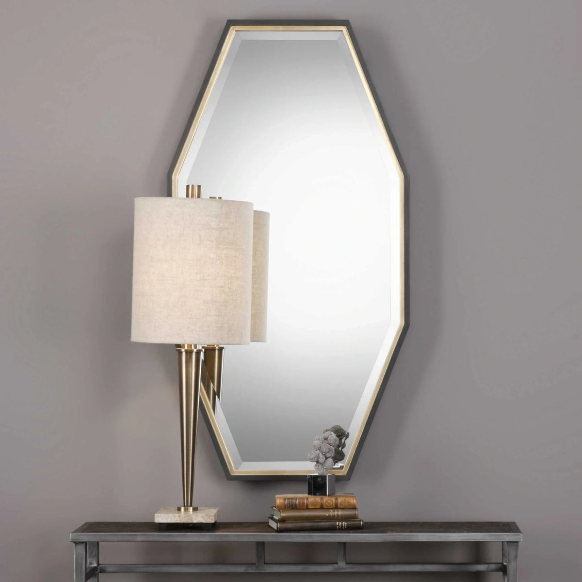 Gold Octagon Mirror