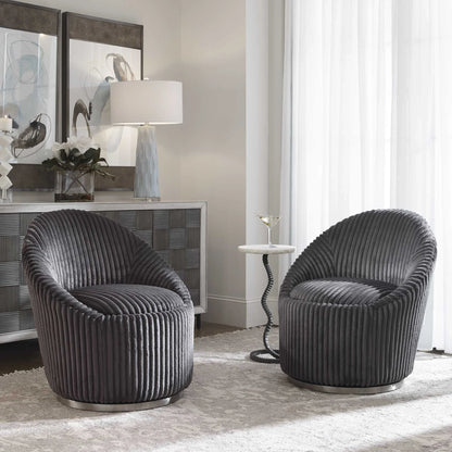 White Swivel Chair