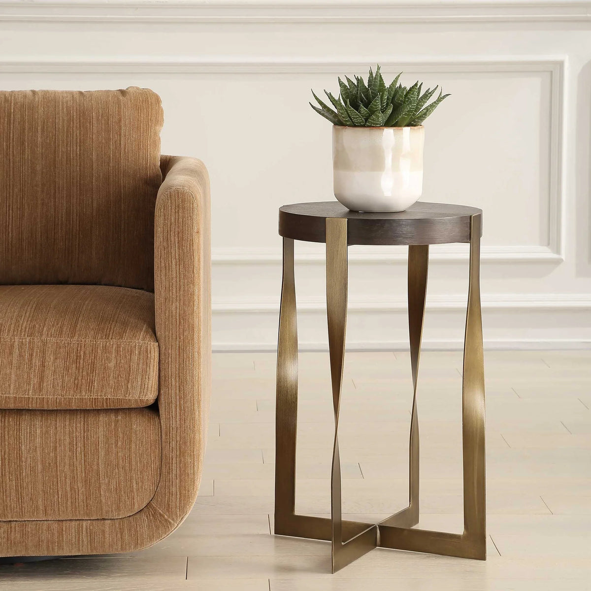 Brass Accent Table