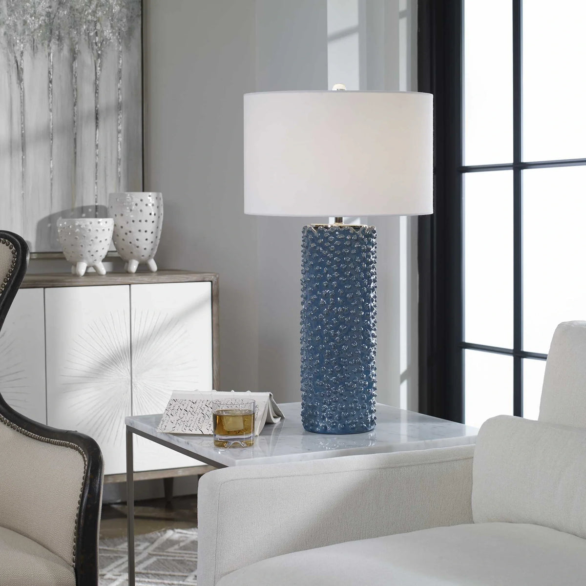 Blue Table Lamp
