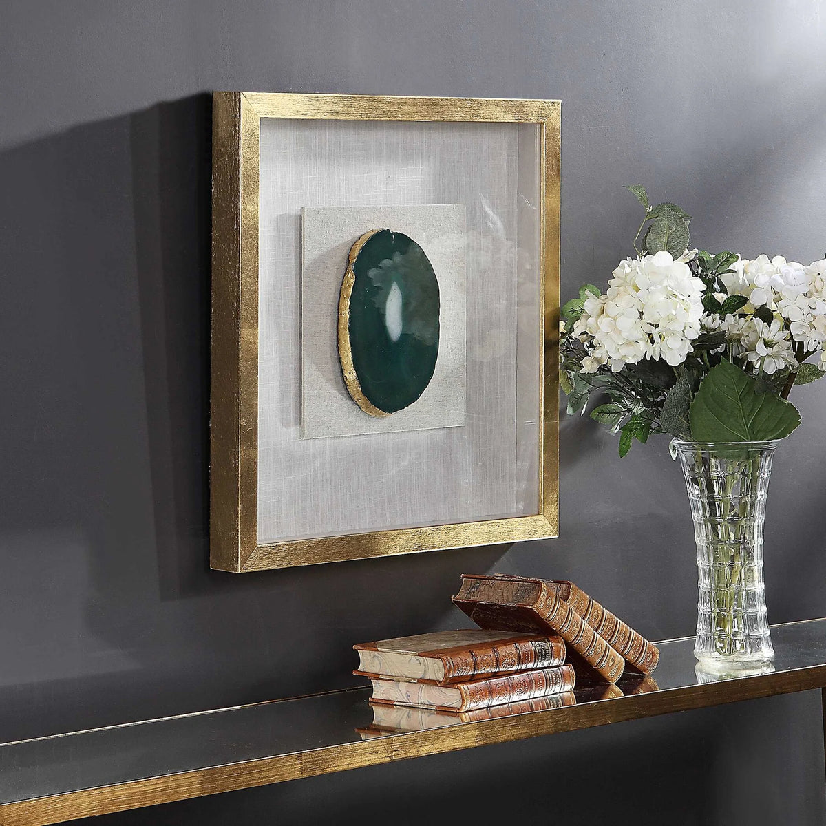 Agate Stone Shadow Box