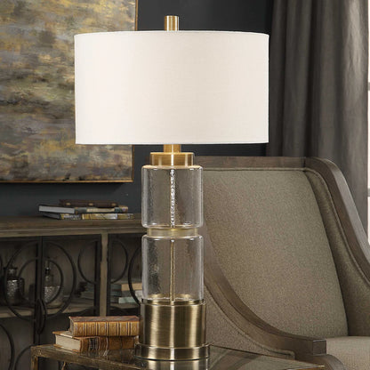 Glass Column Lamp