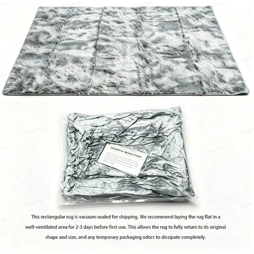 Nordic Long Pile Soft Rug | Plush Bedside, Window Seat & Floor Runner | Grey, Black or Off-White in Four Sizes