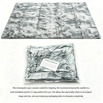 Nordic Long Pile Soft Rug | Plush Bedside, Window Seat & Floor Runner | Grey, Black or Off-White in Four Sizes