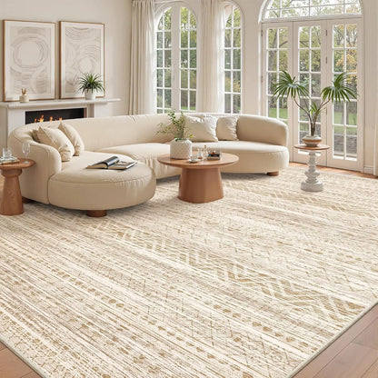 Art&Tuft Moroccan Contemporary Area Rug - Non-Slip, and Machine Washable for Effortless Living