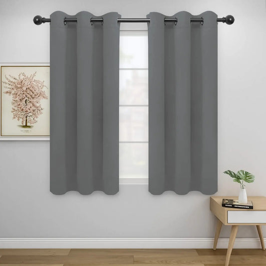 Modern Blackout Curtains | Thermal Insulated, Noise Reducing, Grommet Top | Wide Size Range, Set of 2