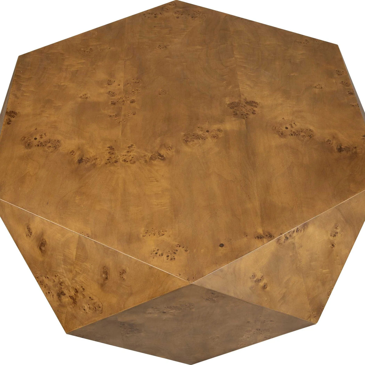 Geometric Burl Coffee Table