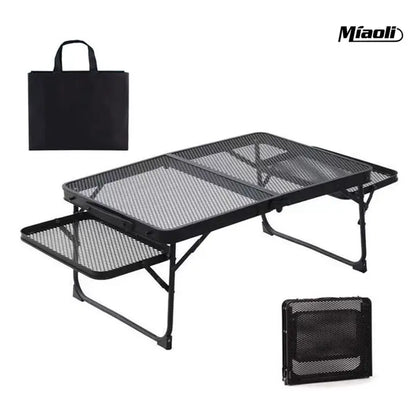 Miaoli Folding Mesh Table | Height-Adjustable, Single or Dual-Wing | Two Sizes